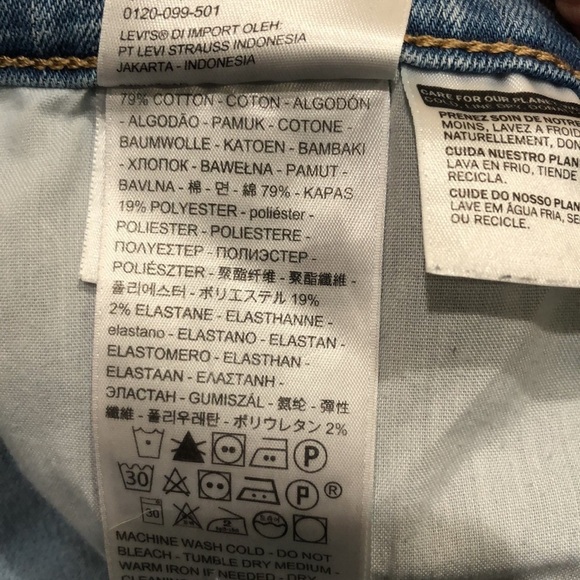 Levi’s Mid Length Shorts Size 31 Blue - Picture 9 of 10